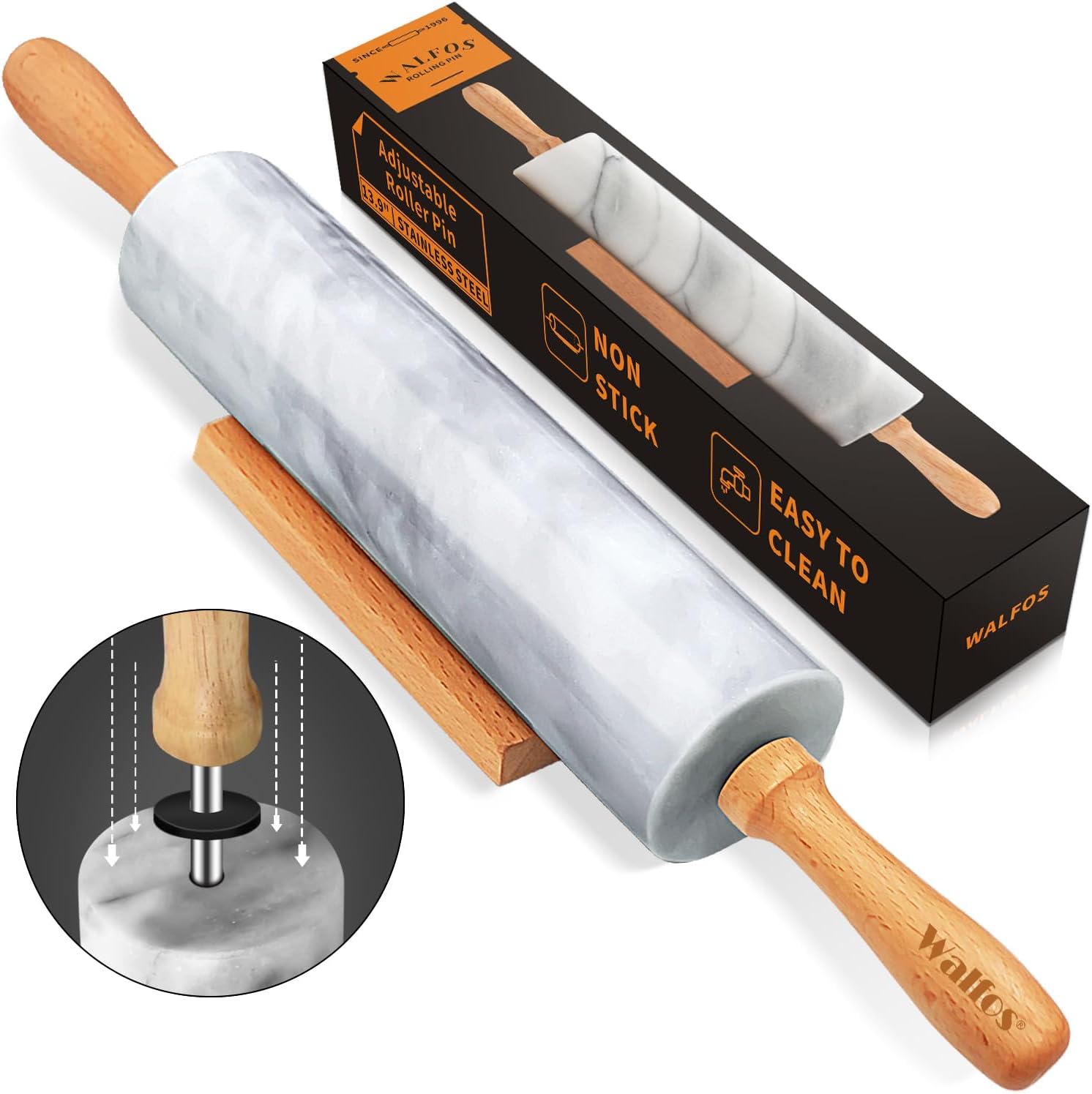 Marble Rolling Pins For Making Pizza Dough 