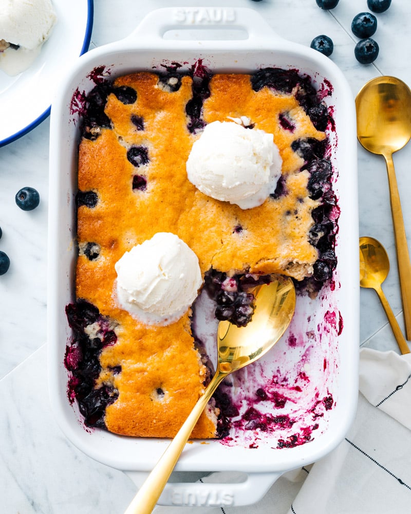 Buttery Blueberry Cobbler